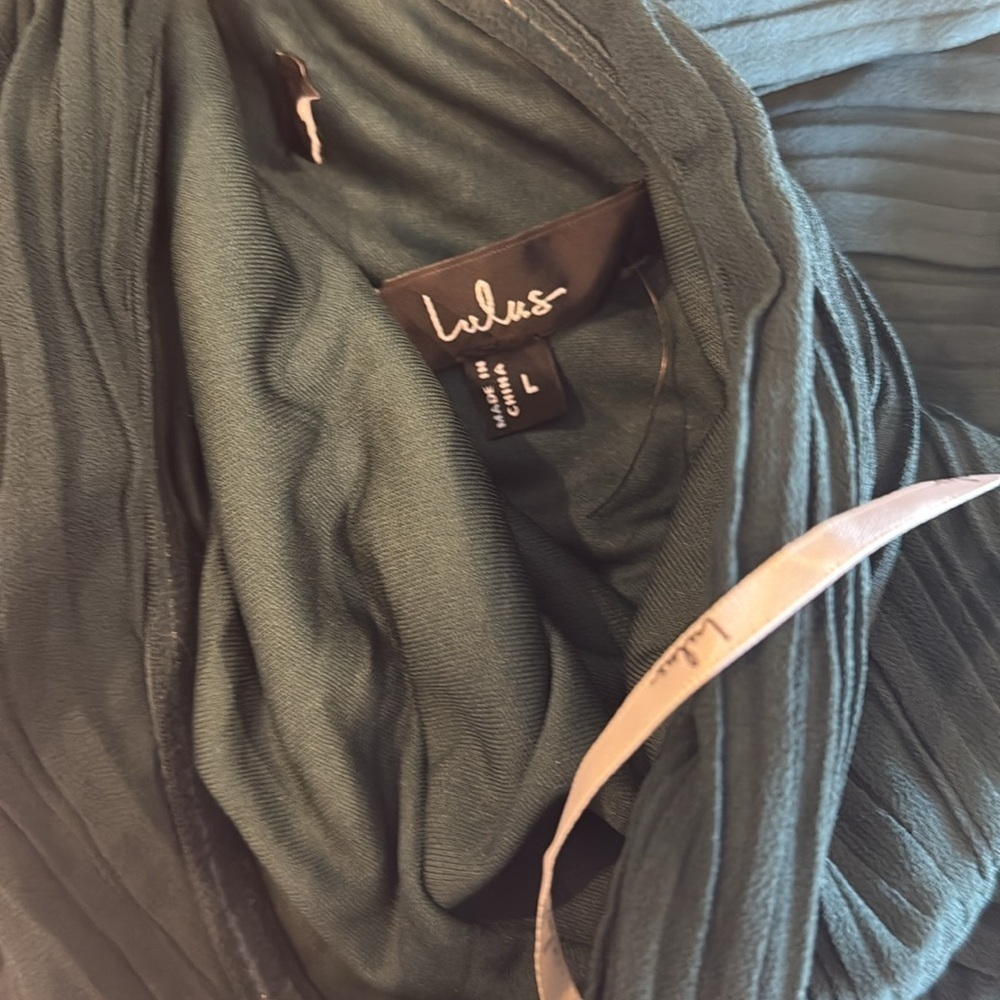 NWOT Seriously Sensational Emerald Strapless Tiered Maxi Dress - Picture 3 of 3